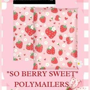 10 ct  Strawberry polymailers